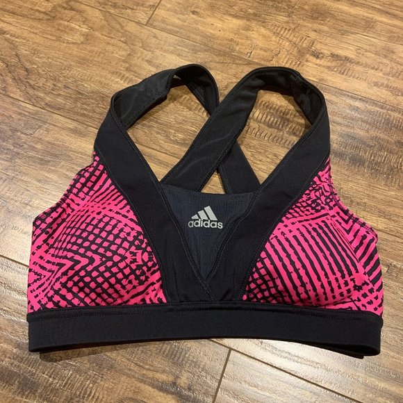 Adidas Supernova padded sports bra with criss cross back - Picture 1 of 8